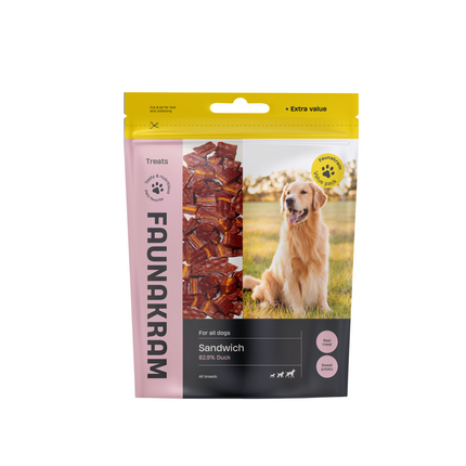 Faunakram - And og Sød Kartoffel Sandwich, 300 g (BF 30/3-26)