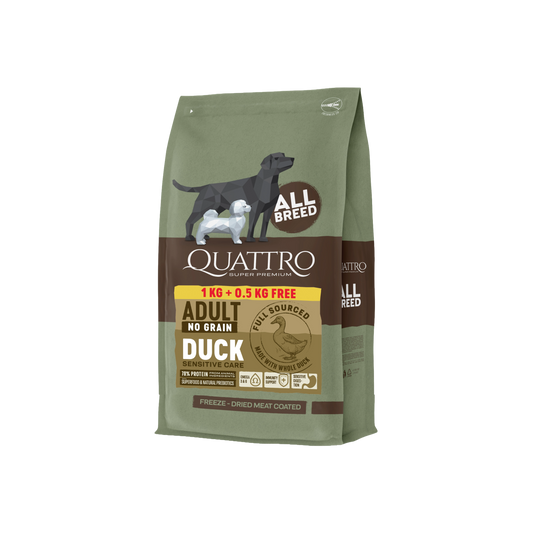 Quattro - Kornfrit Foder m. And, 1,5kg