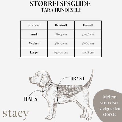 Staey - Tara H-Strap Hundesele, Mocca