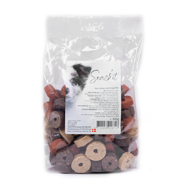 Snack'it - Soft Rings Mix, 500g (datovare)