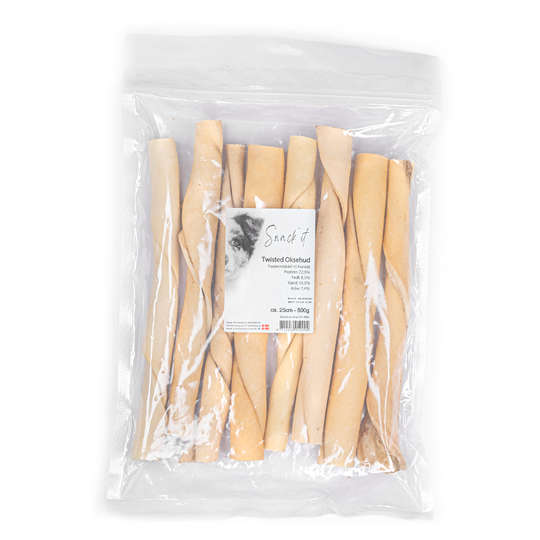 Snack'it Twisted Oksehud 25cm 500g