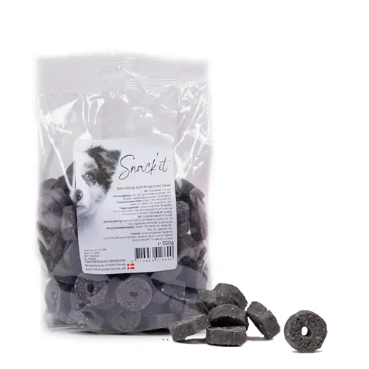 Snack'it - Soft Rings m. Okse, 500g (datovare)