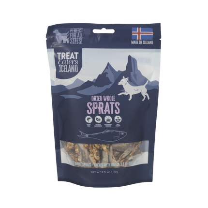 TreatEaters Islandske Tørrede Hele Brislinger 70g