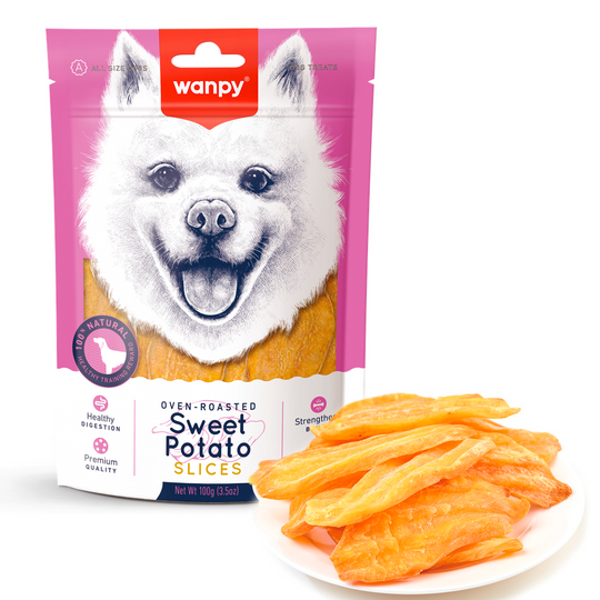 Wanpy - Sød Kartoffel Slices, 100g