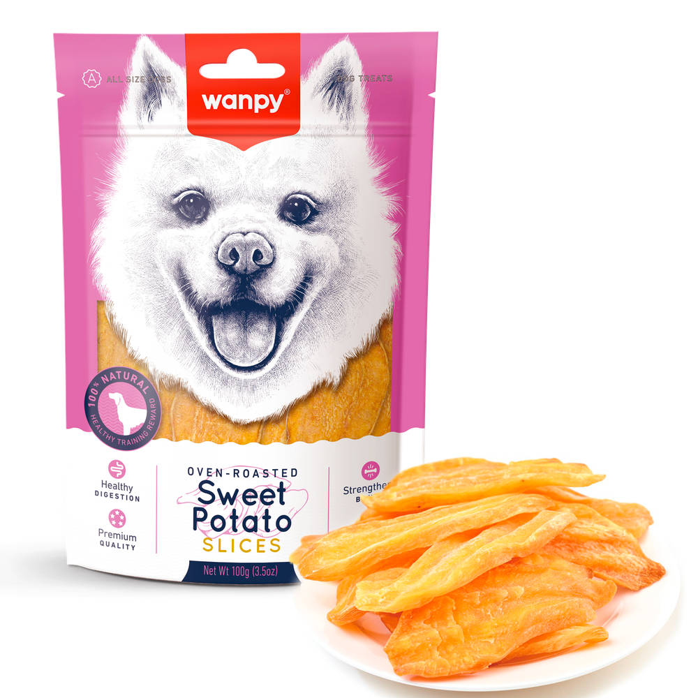 Wanpy - Sød Kartoffel Slices, 100g