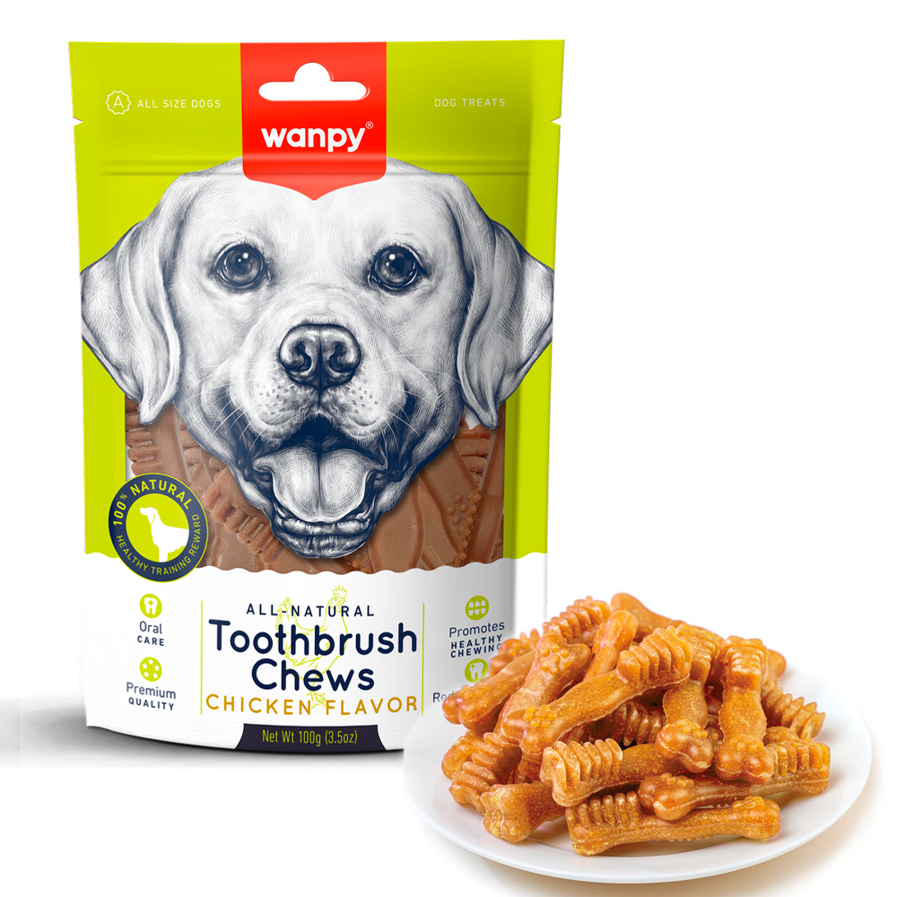 Wanpy - Toothbrush Chews (Chicken Flavor) 100g