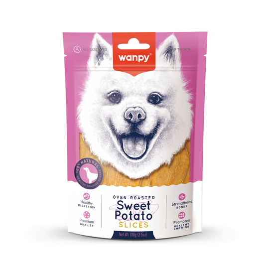 Wanpy - Sød Kartoffel Slices, 100g