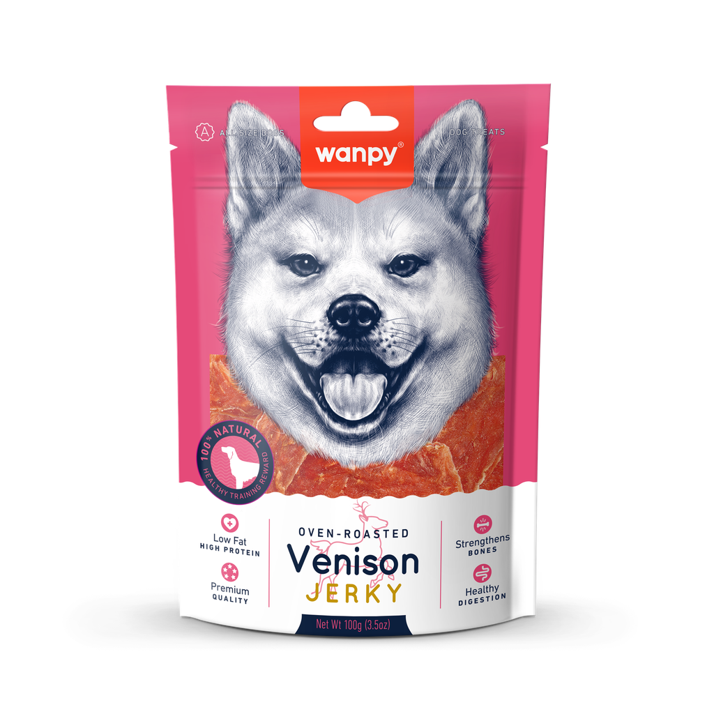 Wanpy - Jerky m. Vildt, 100g