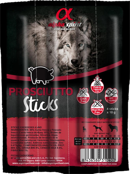 AlphaSpirit -  Hunde Sticks m. Skinke (bf. 30/7-2026)