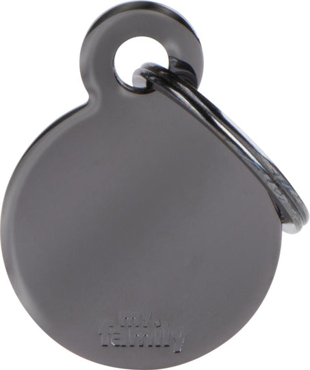 Hundetegn Basic, Cirkel, Mørk Messing