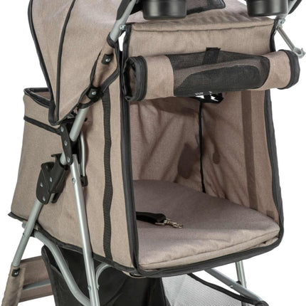 Buggy hundeklapvogn, Taupe