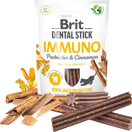 Brit - Tandrensende Immunity Sticks 7 stk