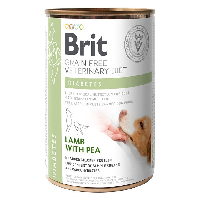 Brit Veterinary Diet Diabetes vådfoder med lam, 400g