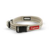 Dogman Air Mesh Polstret Halsbånd, Beige