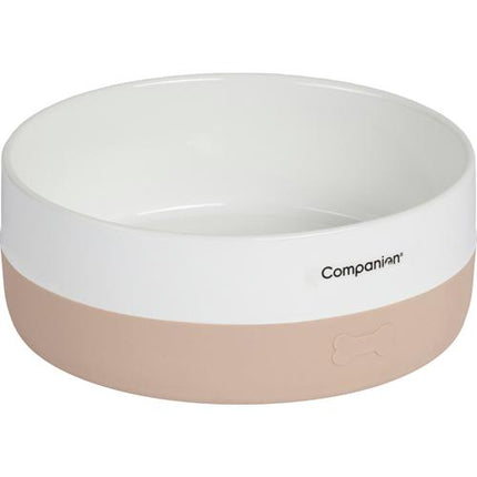 Companion - Keramisk skål med silikonebund, Sand