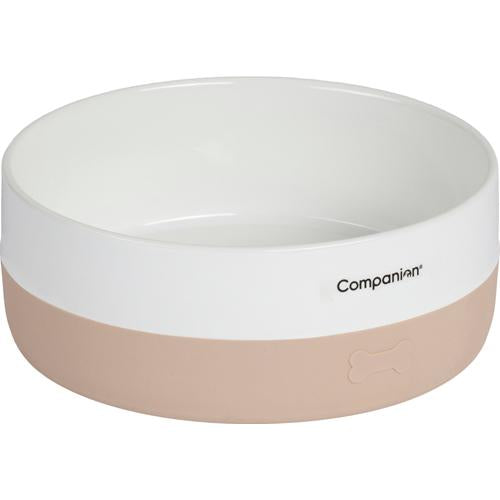 Companion - Keramisk skål med silikonebund, Sand