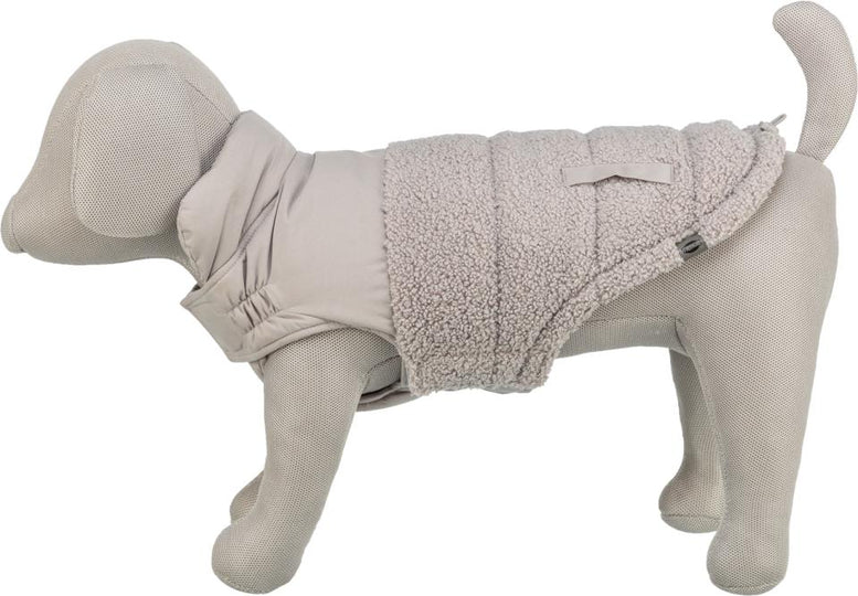 Trixie - Teddy Vinter Hundejakke, Lysegrå