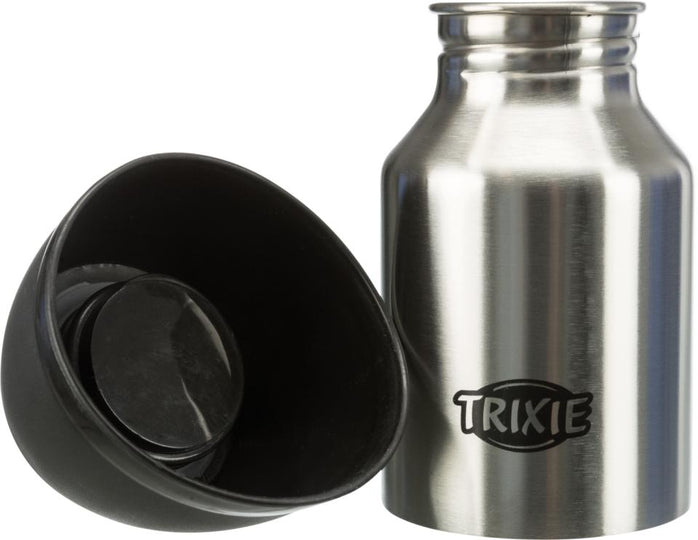 Trixie - Vandflaske m. Skål, Assorteret Farve