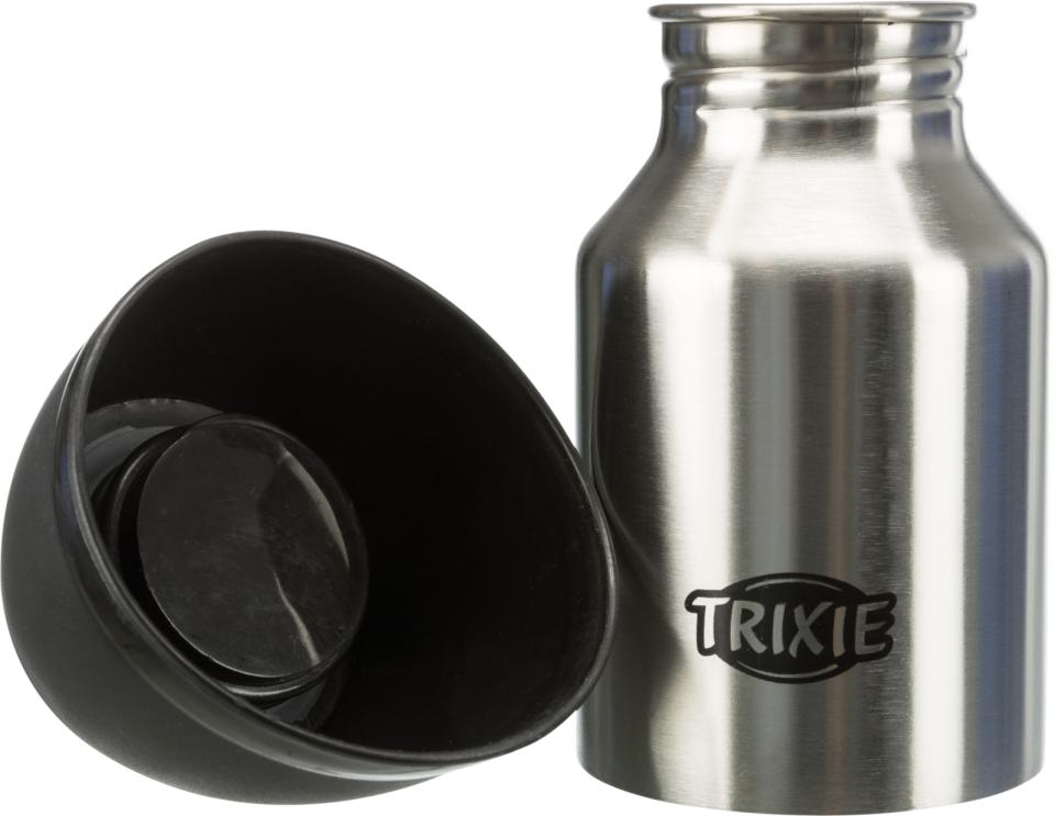 Trixie - Vandflaske m. Skål, Assorteret Farve