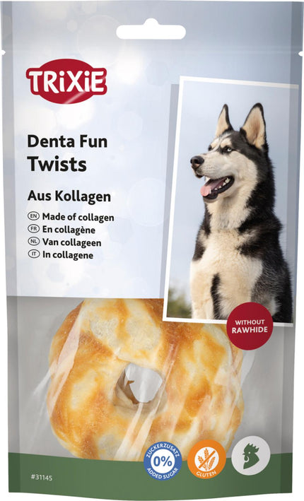 Trixie - Denta Fun Kollagen Donuts m. Kylling (bf. 28/8-2026)