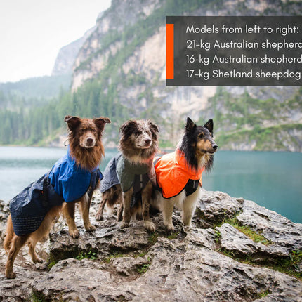 Non-stop Dogwear - Fjord regnjakke, orange/sort