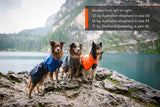 Non-stop Dogwear - Fjord regnjakke, orange/sort