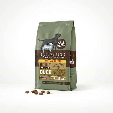 Quattro Kornfrit Foder m. And 1,5kg packshot