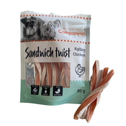 Companion -  Sandwich Twister m. Kylling, 80g