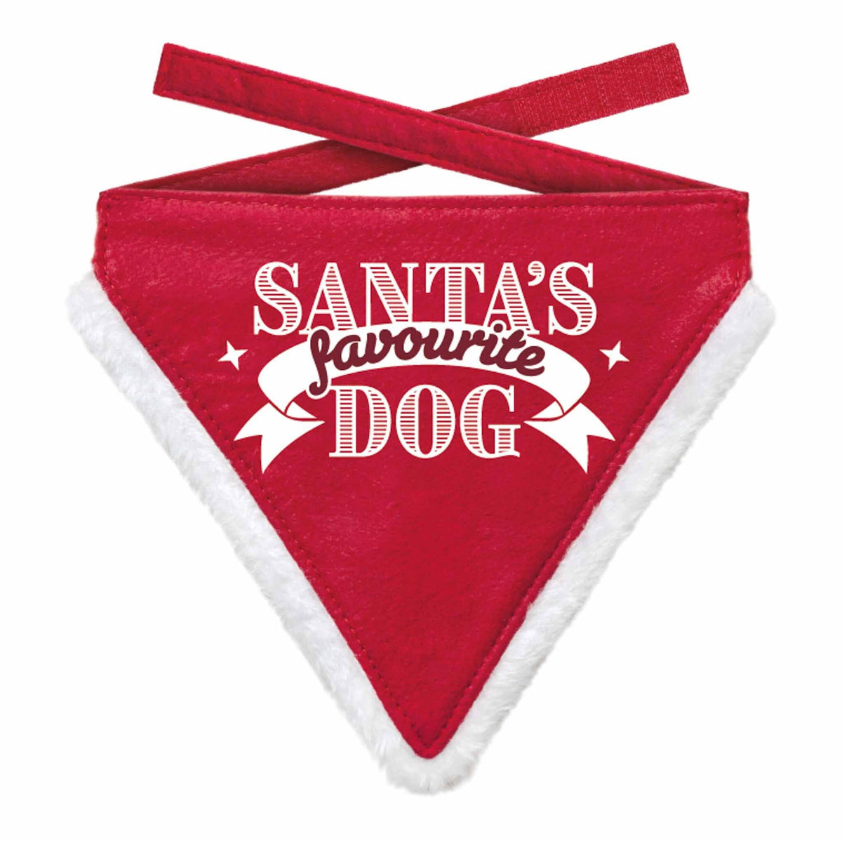 Julebandana Santa's Favourite Dog, rød