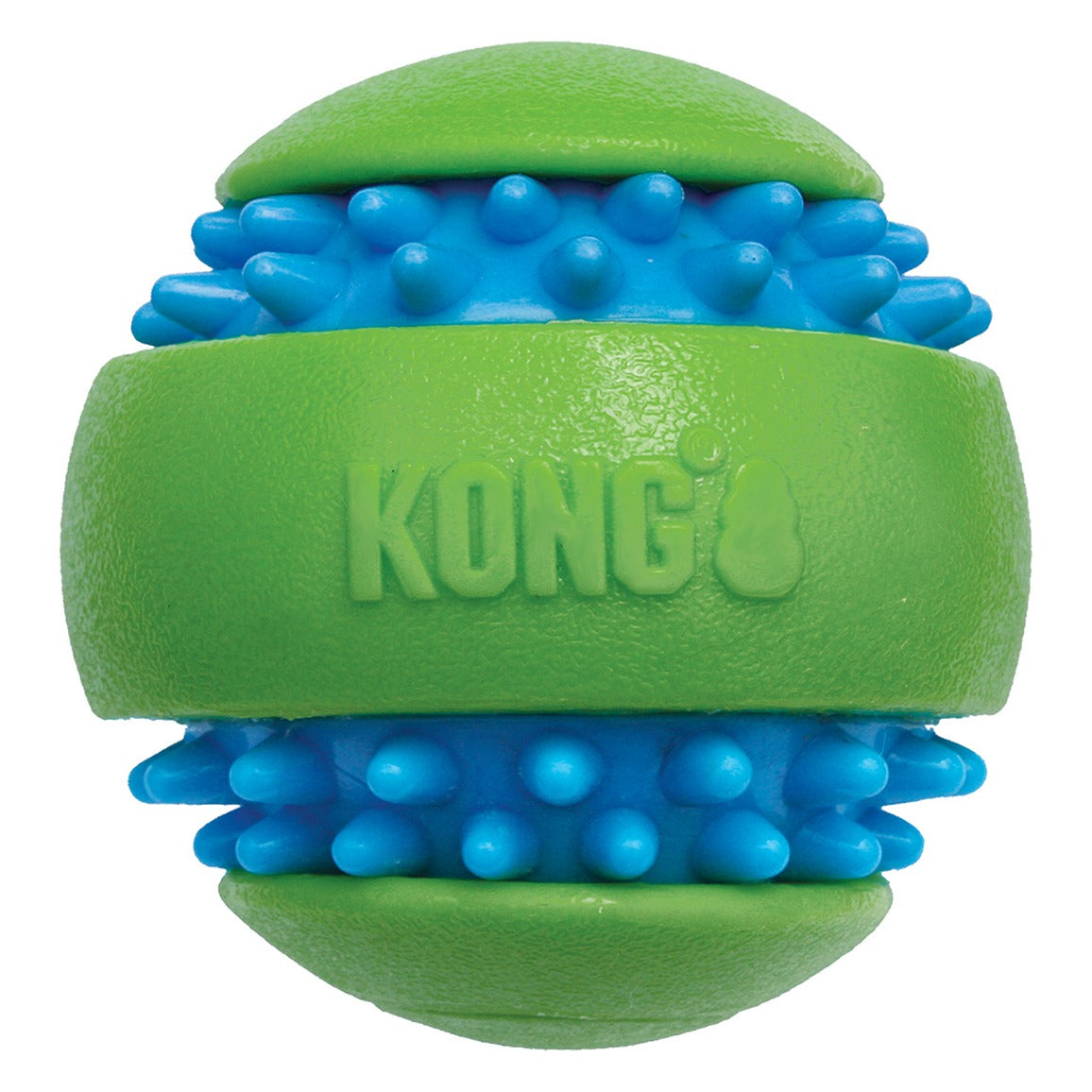 KONG Squeezz Goomz gummibold med pivelyd, grøn, XL