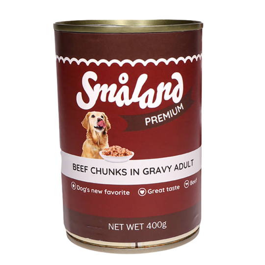 Småland Premium Vådfoder m. okse, 400g