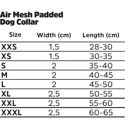 Dogman Air Mesh Polstret Halsbånd, Beige