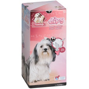 Løbetidsbleer til hunde, 12 stk.