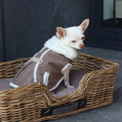 Classic Rattan Hundekurv Firkantet Happy house