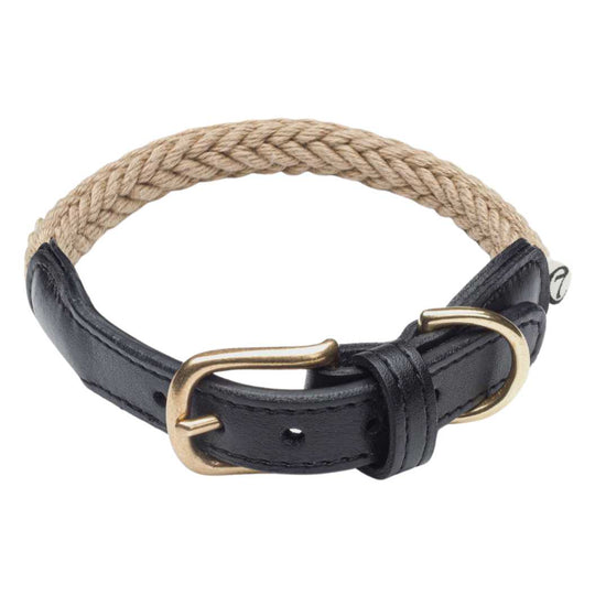 Cloud7 hundehalsbånd - Planten Sort/Natur Cloud7