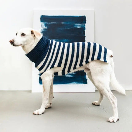 Cloud7 hundesweater, Helsinki, Navy/Cream Cloud7