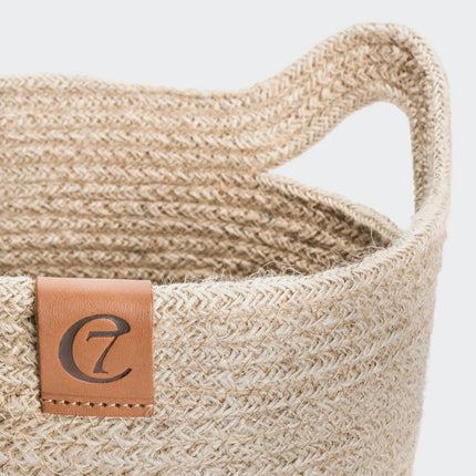 Cloud7 opbevaringskurv, jute, natural/black Cloud7