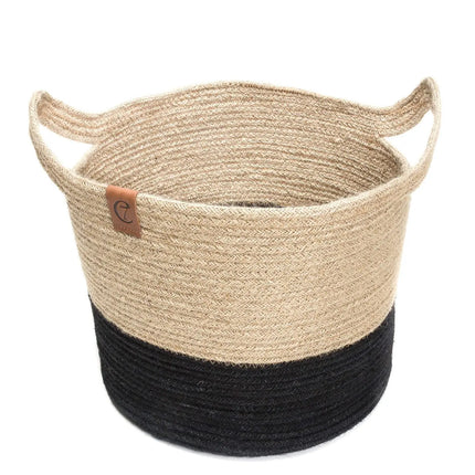 Cloud7 opbevaringskurv, jute, natural/black Cloud7