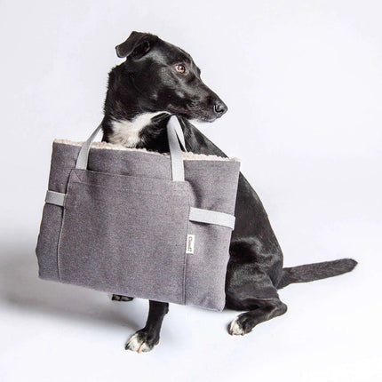 Cloud7 rejseseng til hund, Tweed Grey Uldmix Cloud7