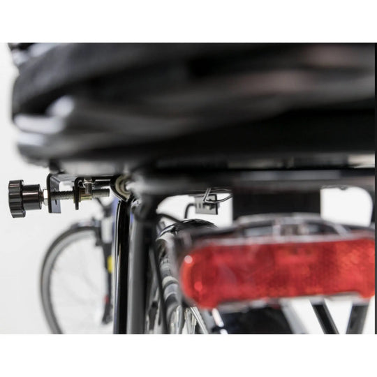 Cykelkurv til hunde, til bagagebærer i sort flet Trixie