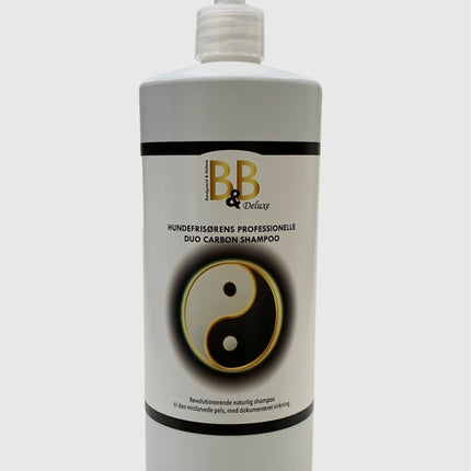 B&B Hundefrisørens professionelle Duo Carbon shampoo - 1000ml B&B