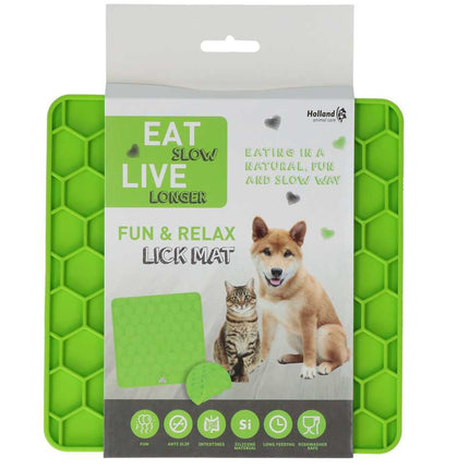Eat Slow Slikkemåtte - Grøn Eat Slow Live Longer