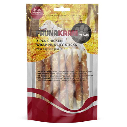 Faunakram - Kyllinge Wrap Munchy Sticks 7 stk. Faunakram