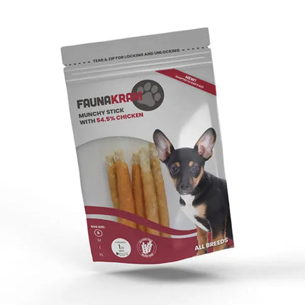 Faunakram Munchy Stick With Chicken Small Dog Snack Faunakram