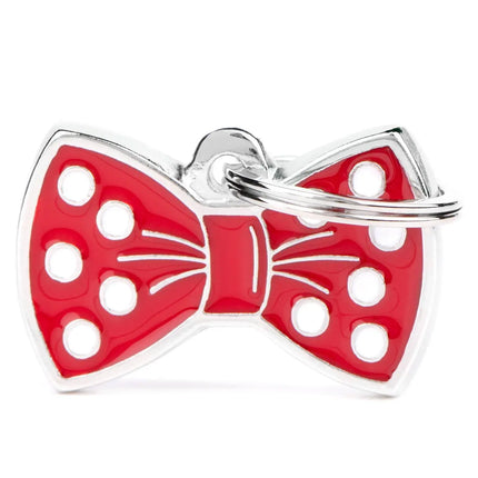 Hundetegn Charm, Butterfly rød My Family