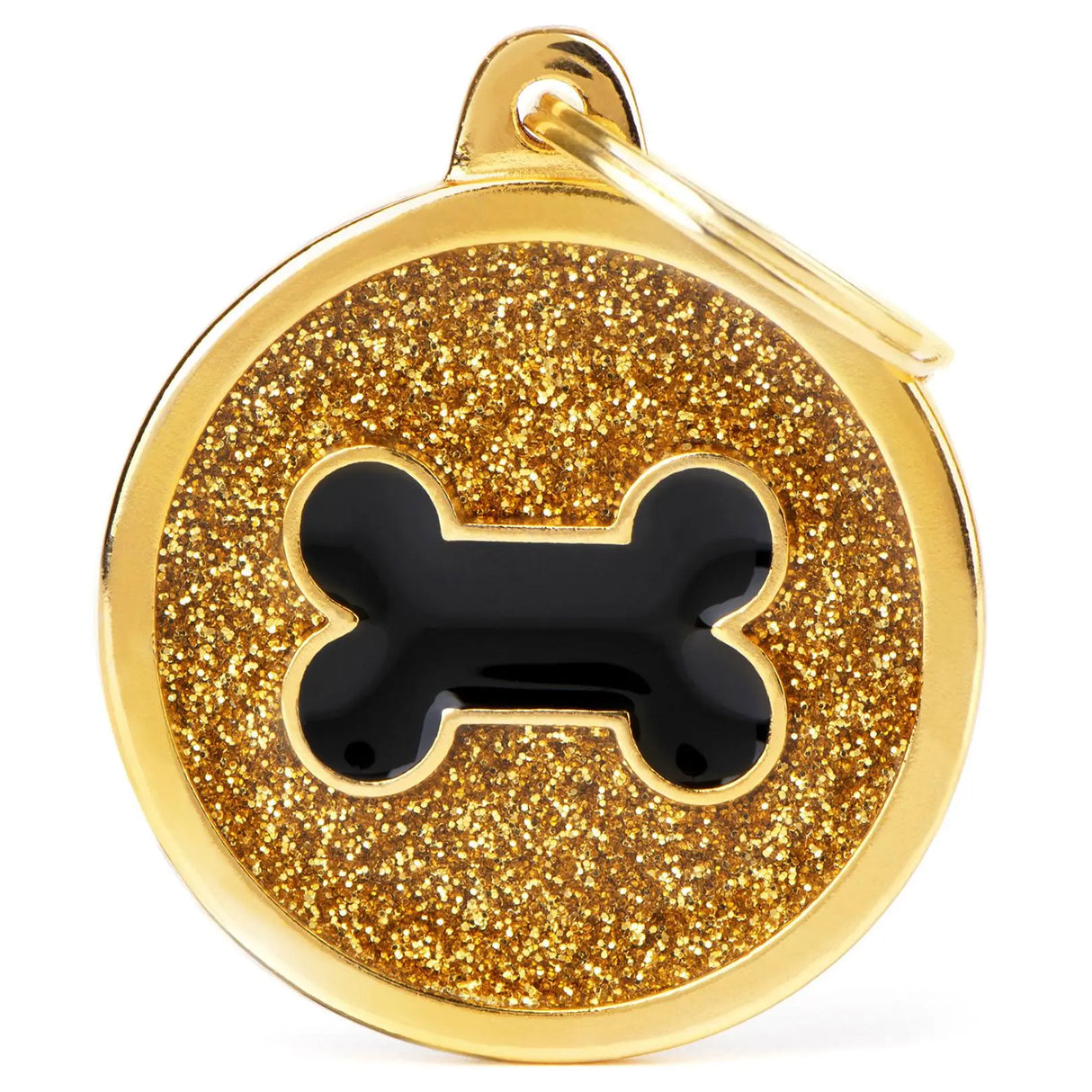 Hundetegn Shine, Cirkel m Ben, guld My Family