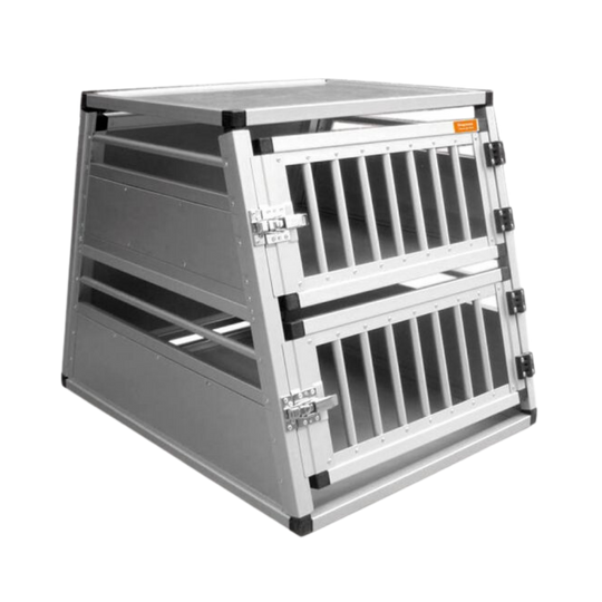 Dogman - Aluminiumsbur etage metal 82 cm