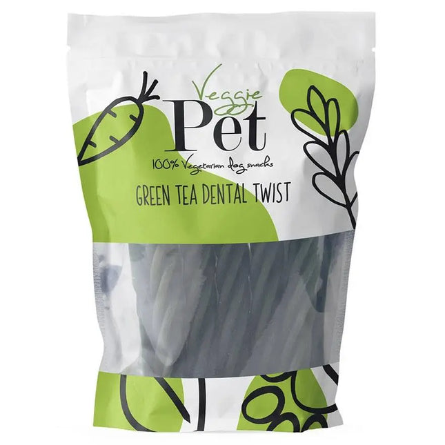 VeggiePet Green Tea Dental twist tyggeben 100g VeggiePet